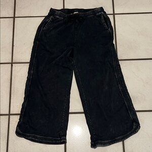 Three bird nest soft 100% cotton pull on mineral washed joggers, size medium